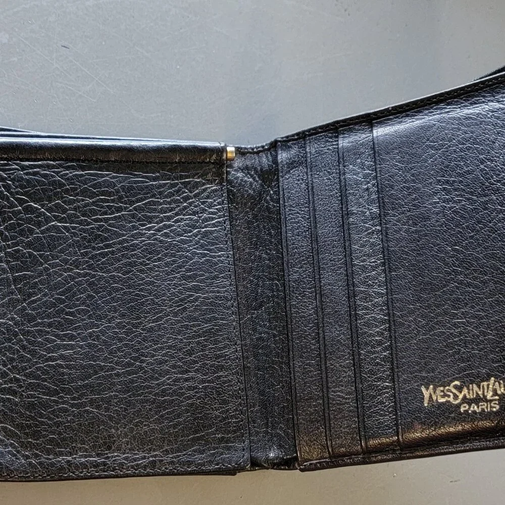 Yves Saint Laurent Men's Vintage Leather Wallet (YSL) - Picture 5 of 8